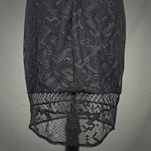 Bailey 44 Black Lace Blocked Sheath Dress. - Picture 11 of 16